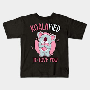 Valentine's Day Koala Love Wildlife Koala Lover Kids T-Shirt